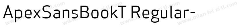 ApexSansBookT Regular字体转换